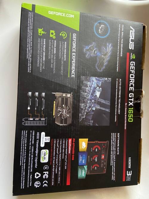 ASUS PHOENIX NVIDIA GEFORCE GTX 1650  4GB  OC EDITION * BOXED * LIKE NEW